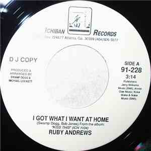 Ruby Andrews - I Got What I Want At Home download flac