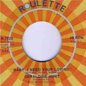 Geraldine Hunt - Baby, I Need Your Loving download flac