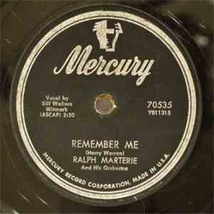 Ralph Marterie And His Orchestra - Remember Me / Blue Mirage download flac