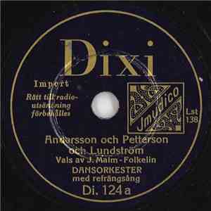 Unknown Artist - Andersson Och Petterson Och Lundström / När Skeppar Karlsson Går I Land download flac