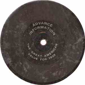 Unknown Artist - Advance Information The Great American Value For 1932 download flac