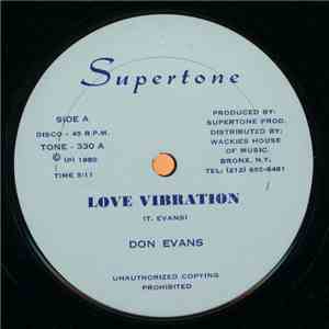 Don Evans / Jah Batta - Love Vibration / Acting Shy download flac