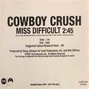 Cowboy Crush - Miss Difficult download flac