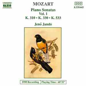 Mozart, Jenö Jandó - Piano Sonatas Vol. 1 - K. 310 • K. 330 • K. 533 download flac