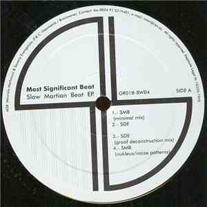 Most Significant Beat - Slow Martian Beat EP. download flac