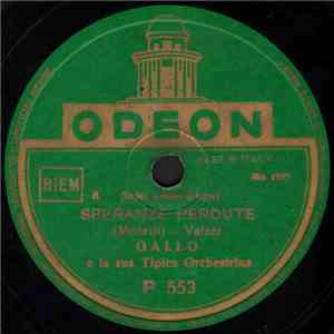 Gallo E La Sua Tipica Orchestrina - Speranze Perdute / Valzer Di Mezzanotte download flac