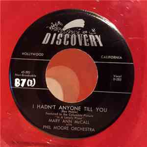 Mary Ann McCall With Phil Moore Orchestra - I Hadn't Anyone Till You / You're Mine You download flac