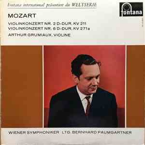 Mozart, Arthur Grumiaux, Wiener Symphoniker, Bernhard Paumgartner - Violinkonzert Nr. 2 D-Dur, KV 211 & Violinkonzert Nr. 6 D-Dur, KV 271a download flac