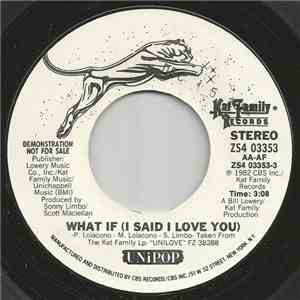 Unipop - What If (I Said I Love You) download flac