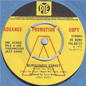 Mr. Acker Bilk & His Paramount Jazz Band - Burgundy Street download flac