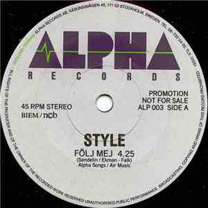 Style  - Följ Mej / I Believe download flac
