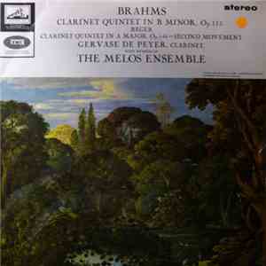 Brahms - Gervase de Peyer, Members Of The Melos Ensemble, Reger - Quintet In B Minor For Clarinet And Strings download flac