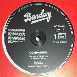 Companion  - This Is A Test download flac