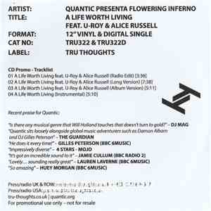 Quantic Presenta Flowering Inferno Feat U-Roy & Alice Russell - A Life Worth Living download flac