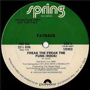 Fatback - Freak The Freak The Funk (Rock) / (Do The) Boogie Woogie download flac