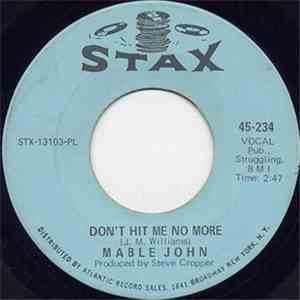 Mable John - Left Over Love / Don't Hit Me No More download flac