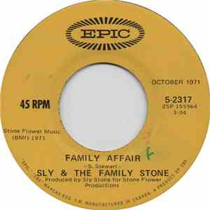Sly & The Family Stone - Family Affair / Runnin' Away download flac