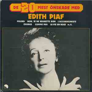 Edith Piaf - De 20 Mest Önskade Med Edith Piaf download flac