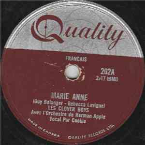 Les Clover Boys , With L'Orchestre De Herman Apple - Marie Anne / Volage Enfant Butterfly download flac