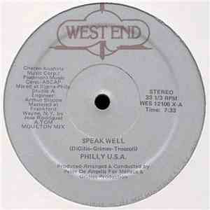 Philly U.S.A. - Speak Well / Instrumentally Speaking download flac