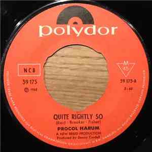 Procol Harum - Quite Rightly So / Rambling On download flac