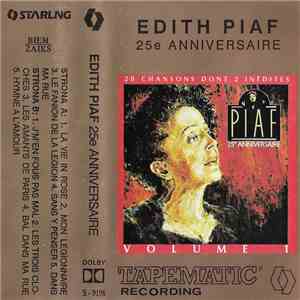 Edith Piaf - 25 e Anniversaire download flac