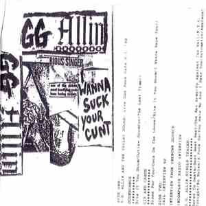 GG Allin - I Wanna Suck Your Cunt download flac
