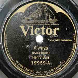 Henry Burr / Jack Smith (The Whispering Baritone) - Always / When Autumn Leaves Are Falling download flac