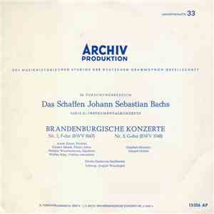 Johann Sebastian Bach - Schola Cantorum Basiliensis, August Wenzinger - Brandenburgische Konzerte Nr. 2 Und 3 download flac