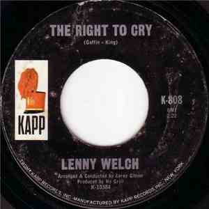 Lenny Welch - Until The Real Thing Comes Along / The Right To Cry download flac