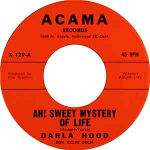 Darla Hood - Ah! Sweet Mystery Of Life download flac