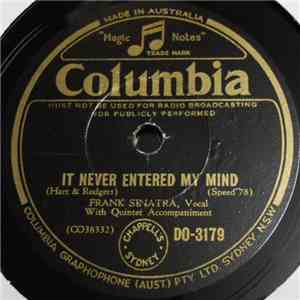 Frank Sinatra - It Never Entered My Mind / I've Got A Crush On You download flac