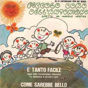 Piccolo Coro Dell'Antoniano - È Tanto Facile download flac