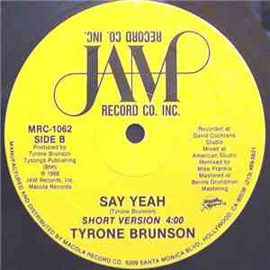 Tyrone Brunson - Say Yeah download flac