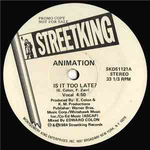 Animation  - Is It Too Late? FLAC album