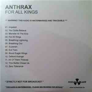 Anthrax - For All Kings download flac