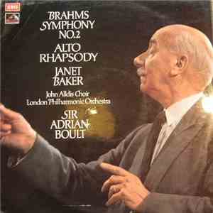 Brahms, Janet Baker And John Alldis Choir With London Philharmonic Orchestra, Sir Adrian Boult - Symphony No.2 / Alto Rhapsody download flac