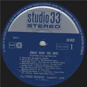 Ferdinand Frerichs - Those Were The Days download flac