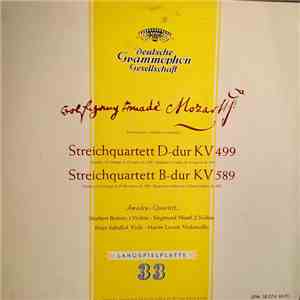 Wolfgang Amadeus Mozart, Amadeus-Quartett, Peter Schidlof, Norbert Brainin, Siegmund Nissel, Martin Lovett - Streichquartett D-dur KV499, Streichquartett B-dur KV589 download flac