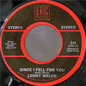 Lenny Welch / Bill Hayes - Since I Fell For You / The Ballad Of Davy Crockett download flac