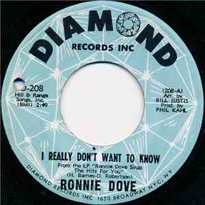 Ronnie Dove - I Really Don't Want To Know download flac
