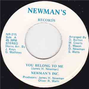 Newman's Inc. - You Belong To Me / Think It Over download flac