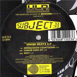 Subject:13 - The Uniqe Beatz E.P Vol. 1 download flac