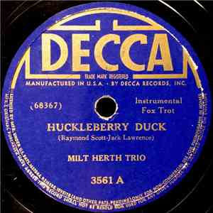 Milt Herth Trio - Huckleberry Duck / Worried Mind download flac