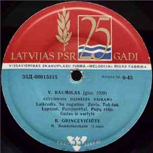 V. Baumilas / V. Bagdonas - B. Grincevičiūtė - Aštuonios Dainelės Vaikams / Penkios Dainelės Mažiesiems download flac
