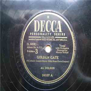 Al Jolson - Golden Gate / I'm Sitting On Top Of The World download flac