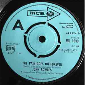John Rowles - The Pain Goes On Forever download flac