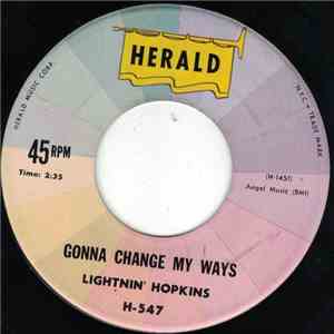 Lightnin' Hopkins - Gonna Change My Ways download flac