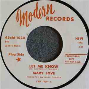 Mary Love - Let Me Know download flac
