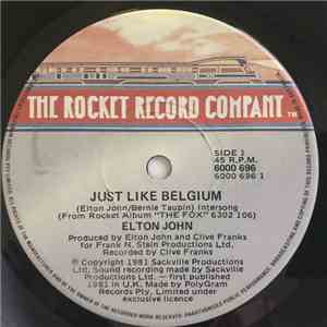 Elton John - Just Like Belgium download flac